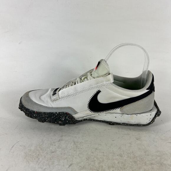 Nike Waffle Racer Crater Shoes Women's 7 White Suede Trainer Lace-Up CT1983-104 - Picture 6 of 10